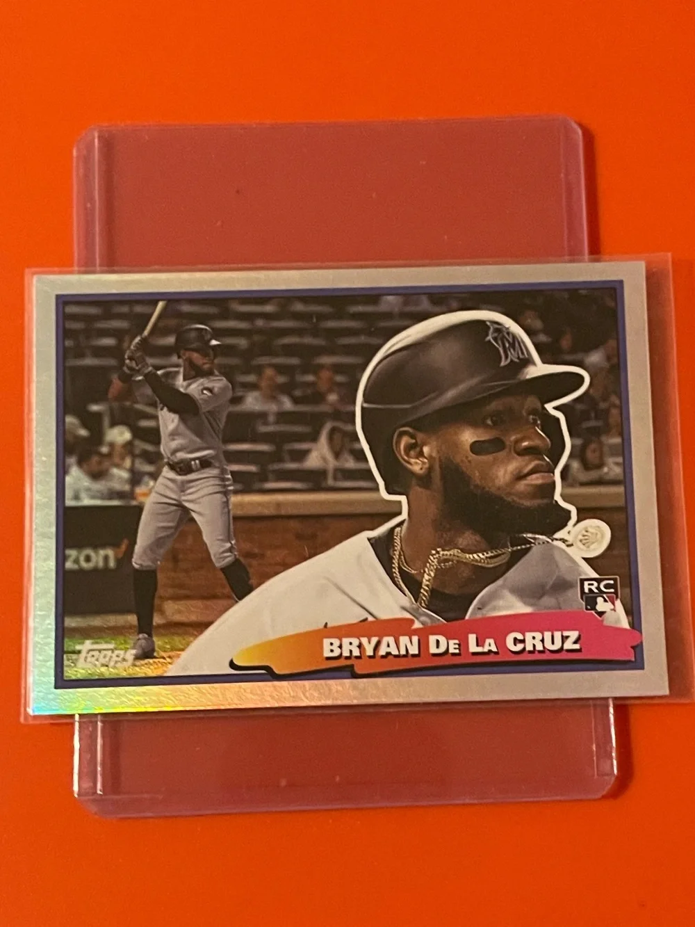 Bryan DeLaCruz #88BF-10 [Rookie] 2022 Topps Archives ‘88 Big Foil Baseball Card